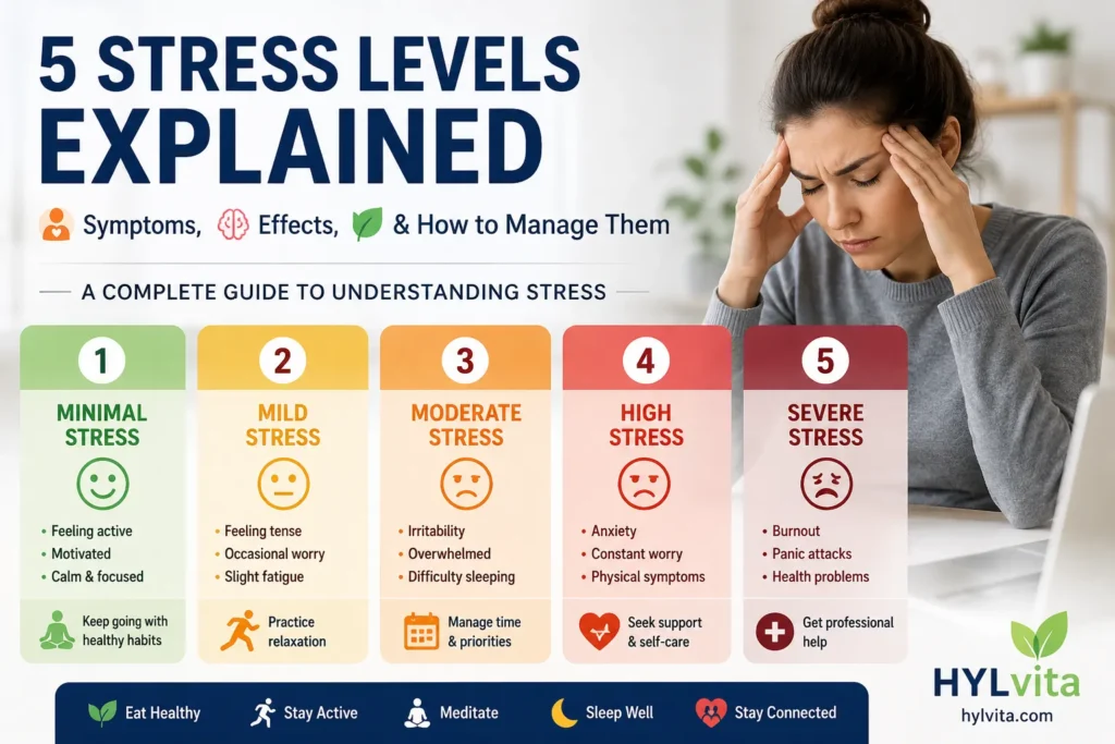 what are five stress levels