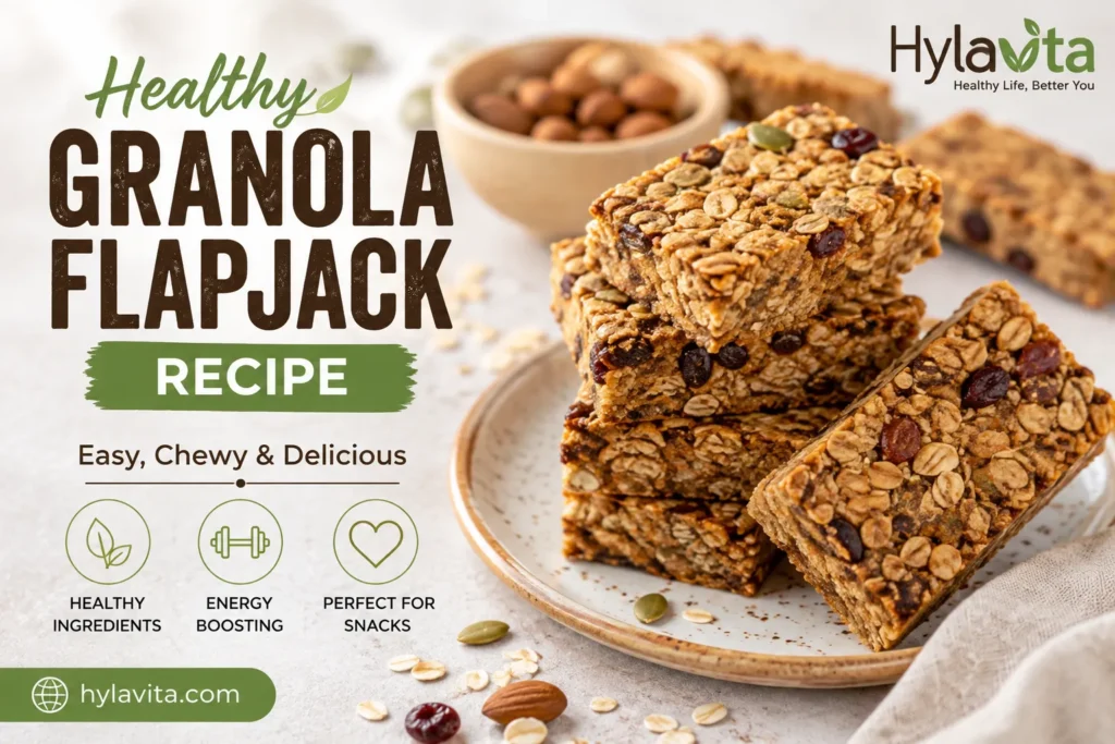 granola flapjack recipe healthy