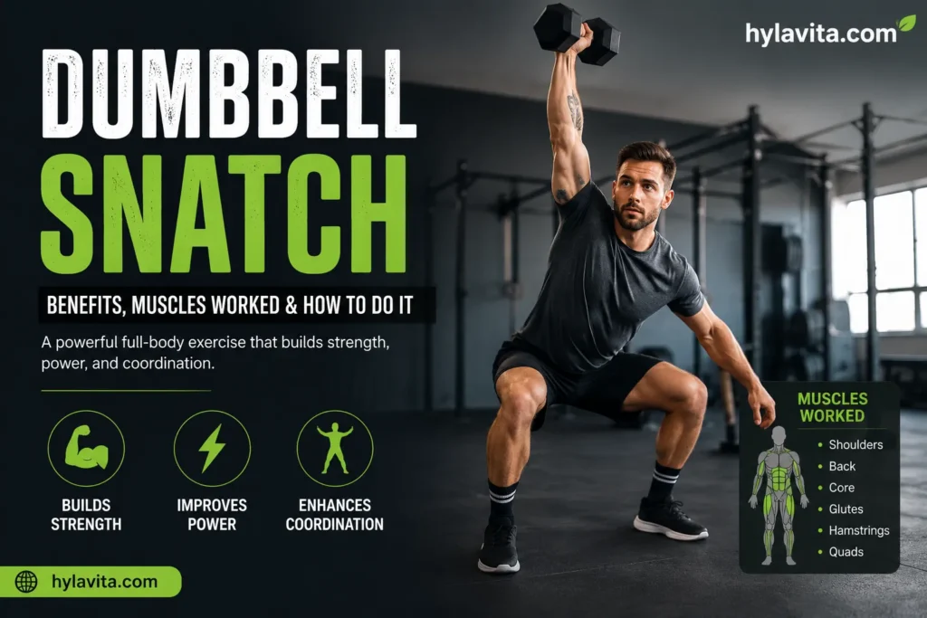 Dumbbell Snatch: Benefits, Muscles Worked & How to Do It dumbbell snatch