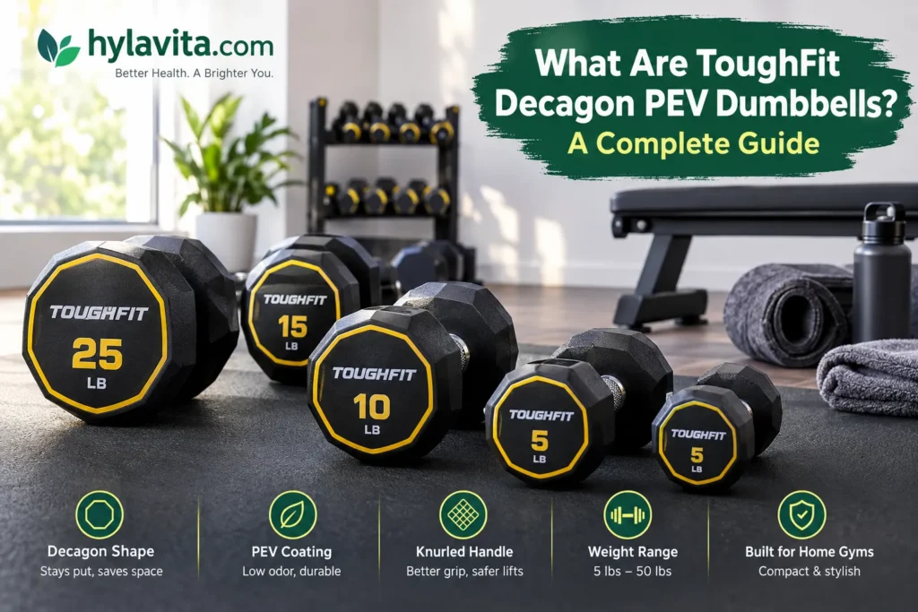 toughfit decagon pev dumbbells