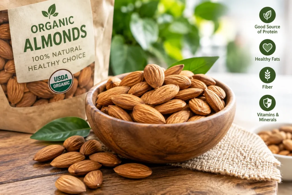 Are Organic Almonds Healthier Than Regular Almonds? organic almonds