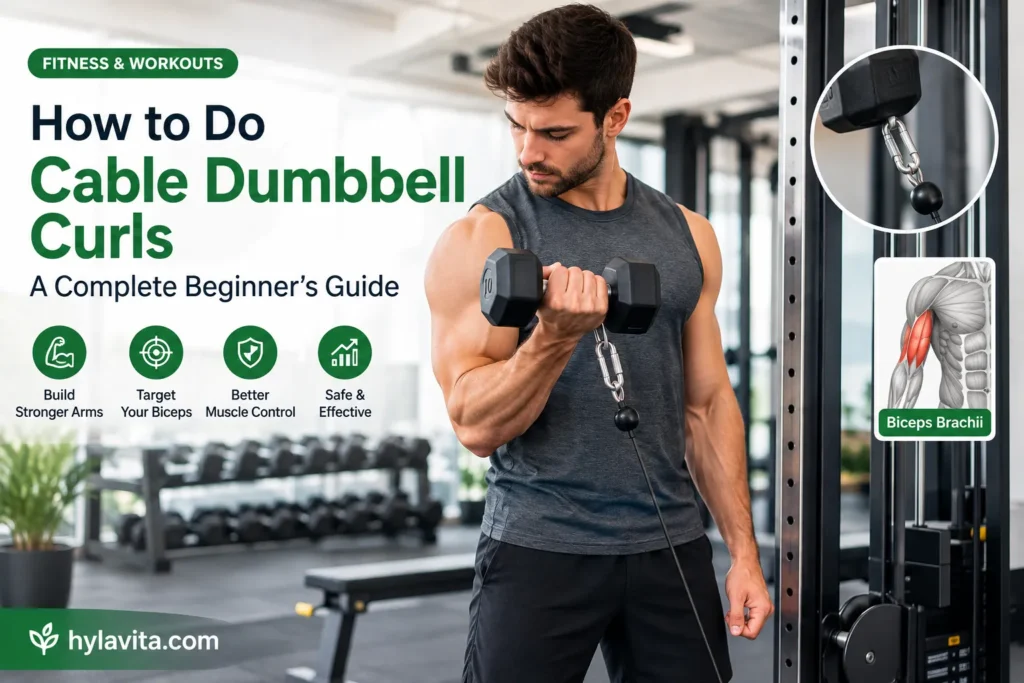 How to Do Cable Dumbbell Curls: A Complete Beginner's Guide cable dumbbell curls