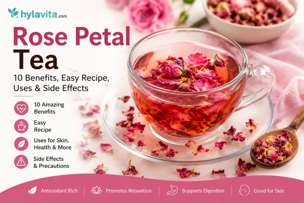 rose petal tea