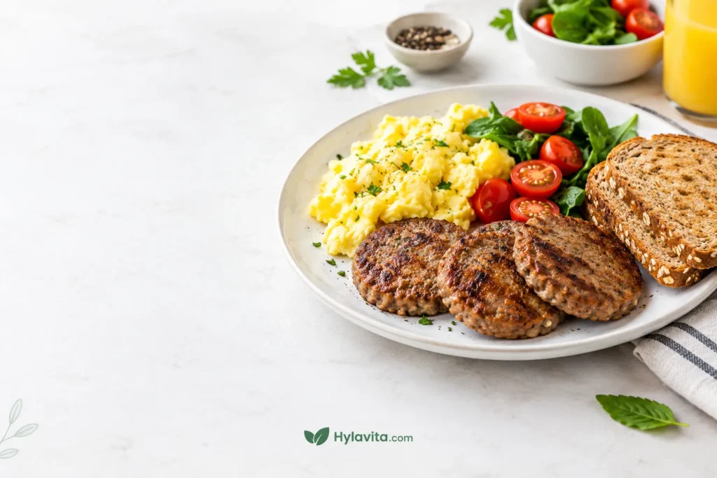 protein in sausage patty